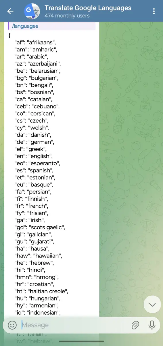 Translate Google Languages preview 1