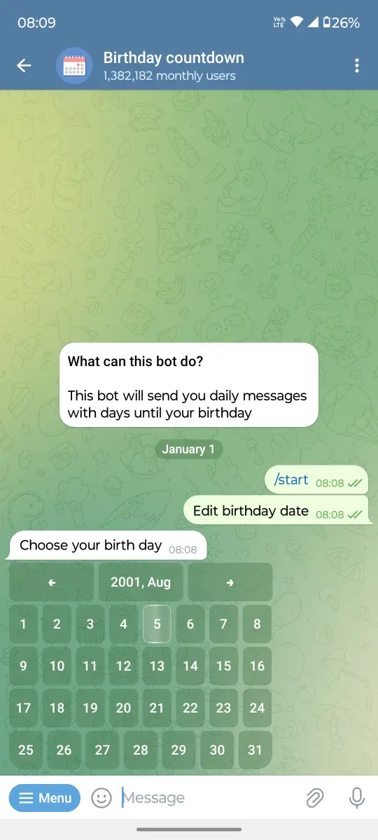 Birthday Countdown preview 1