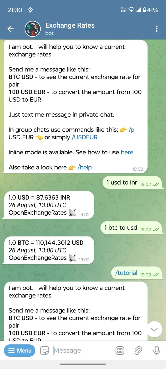 Exchange Rate preview 1