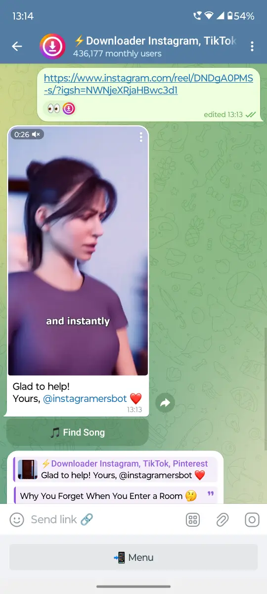 ⚡️Downloader Instagram, TikTok, Pinterest preview 2