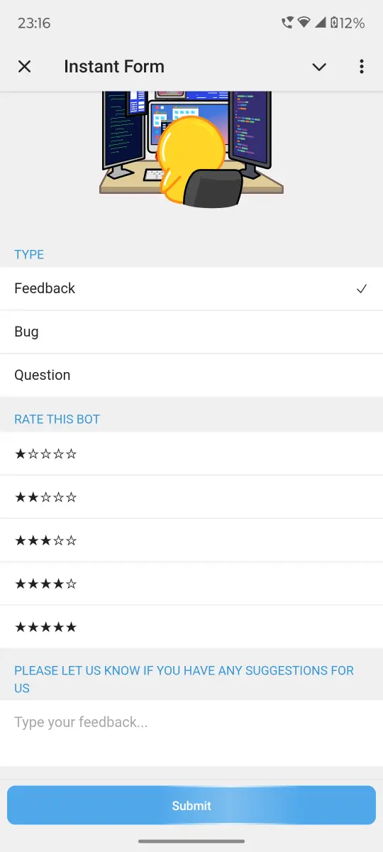 Instant Form preview 2