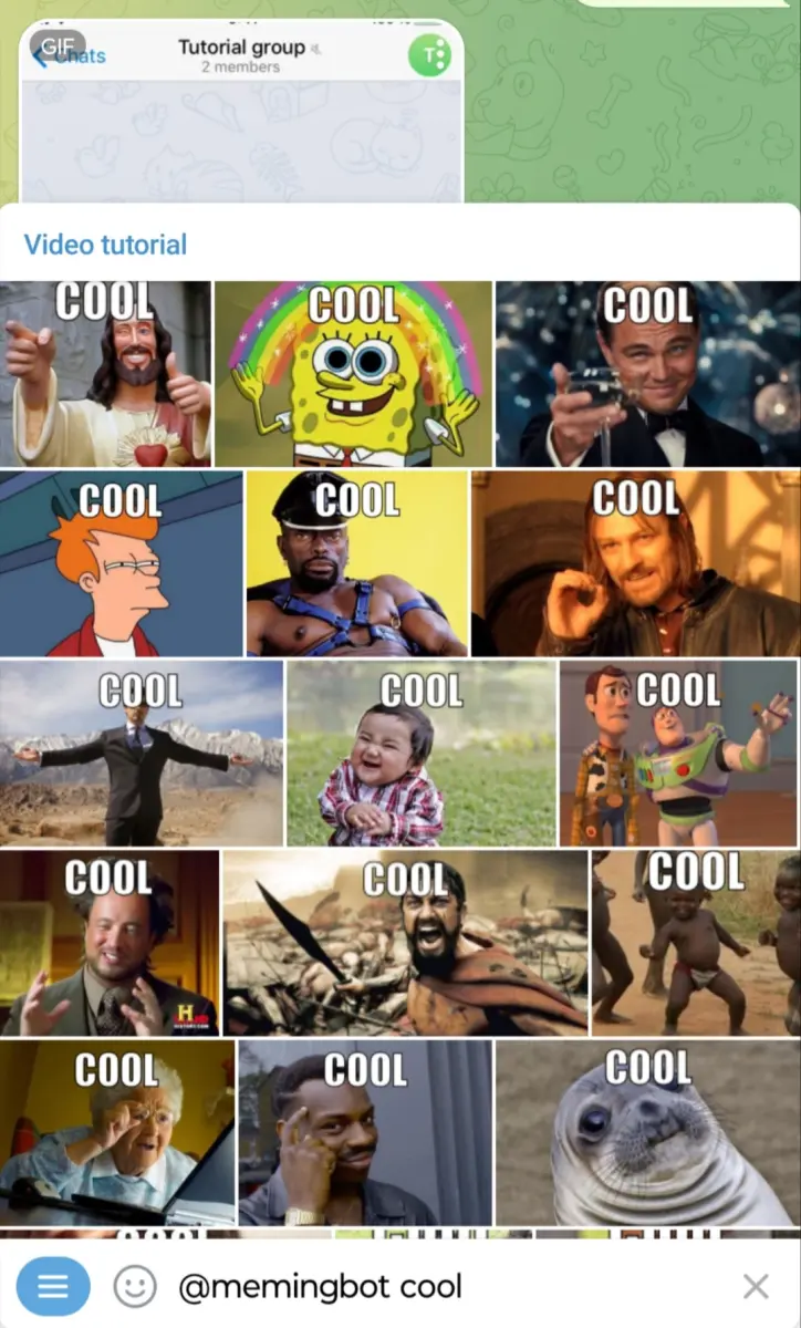 Meming Bot preview 3