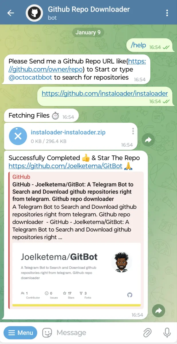 GitHub Repo Downloader preview 1