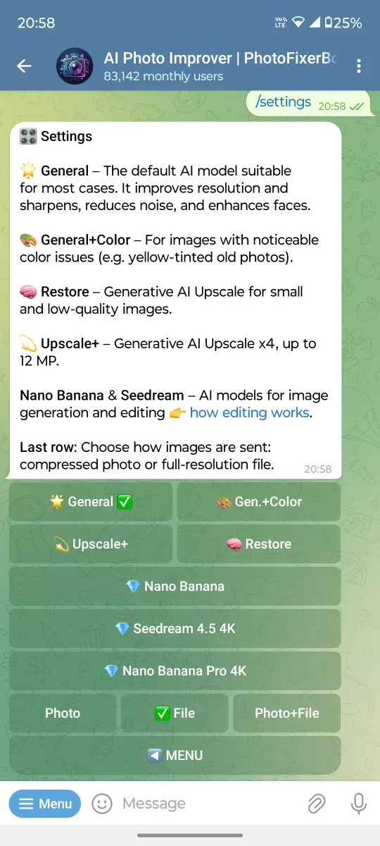 AI Photo Improver | PhotoFixerBot preview 1