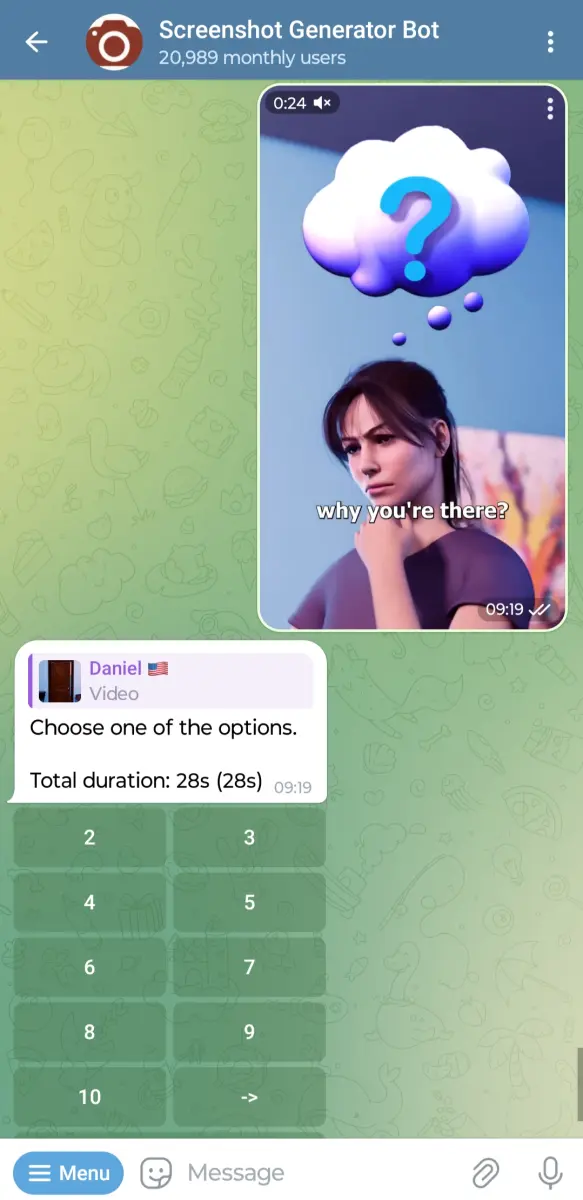Screenshot Generator Bot preview 1