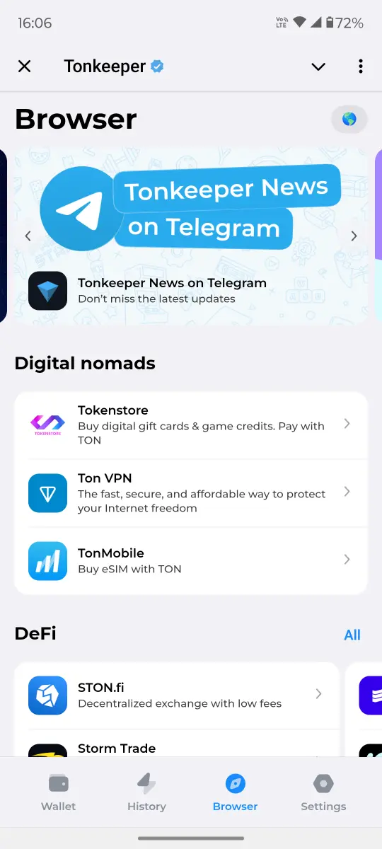 Tonkeeper preview 3