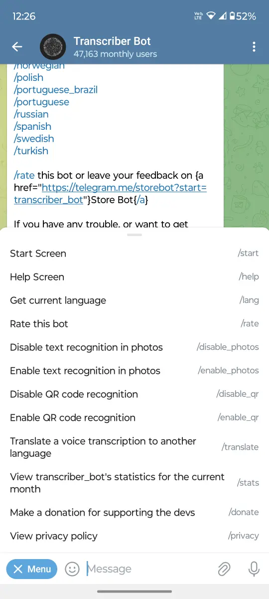 Transcriber Bot preview 5