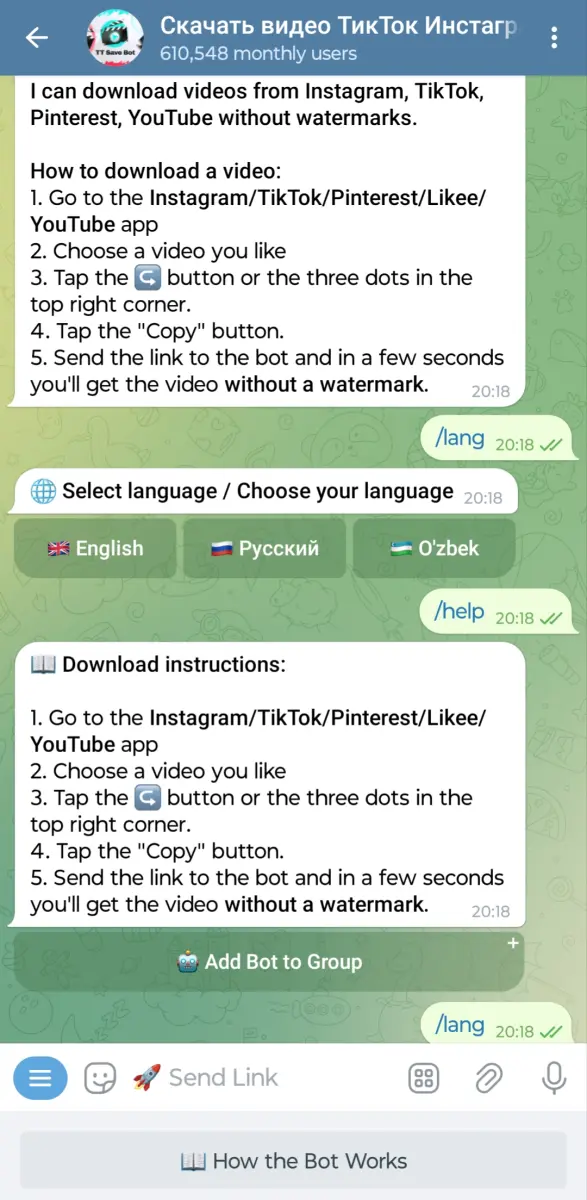 Download TikTok and Instagram videos preview 1