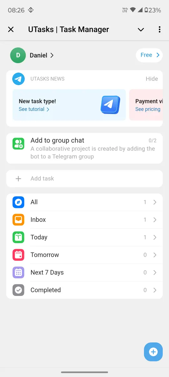 UTasks | Task Manager preview 1