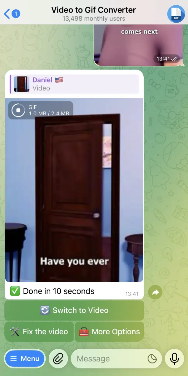 Video to GIF converter preview 1