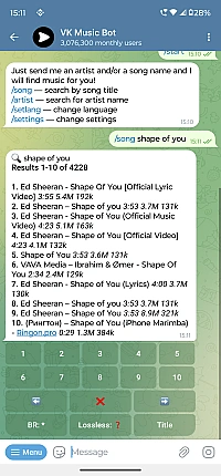 VK Music Bot preview 2