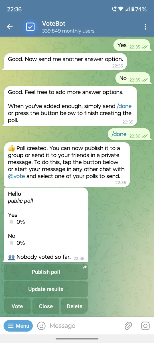 VoteBot preview 2