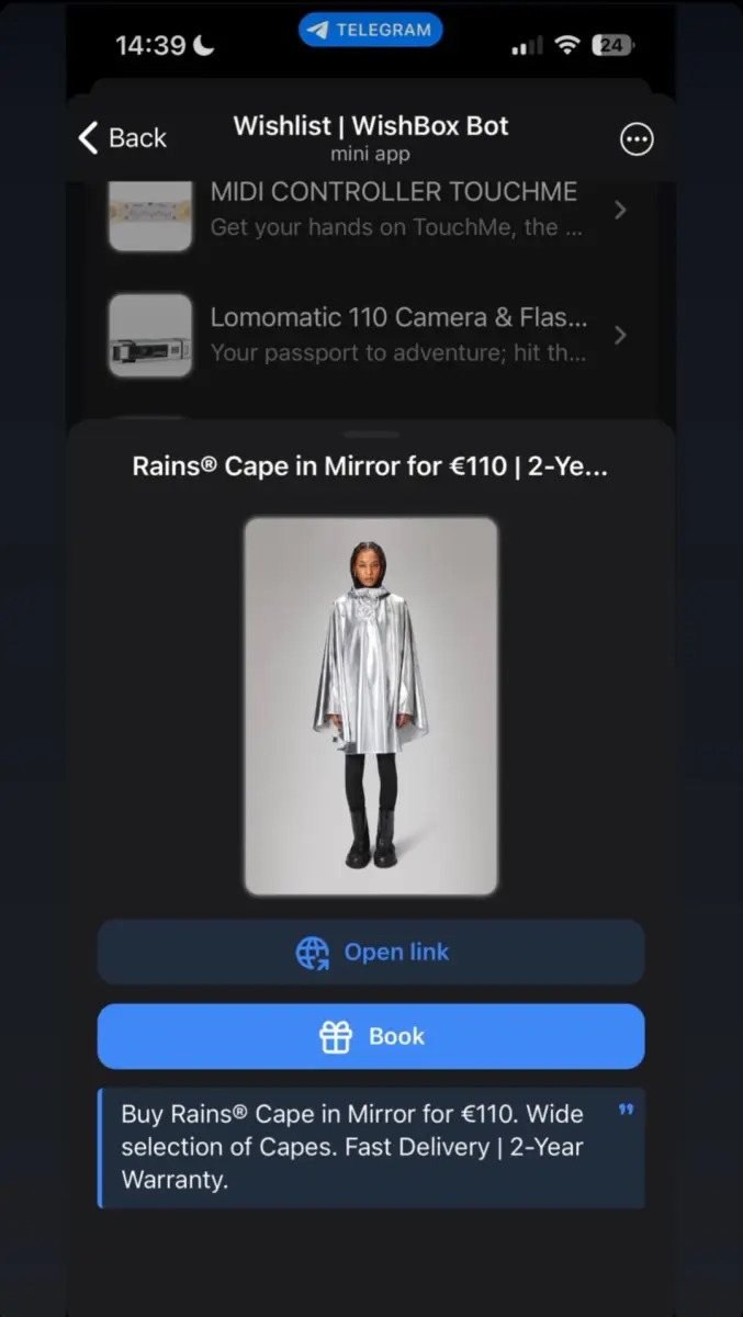 Wishlist bot | Wishapp preview 5