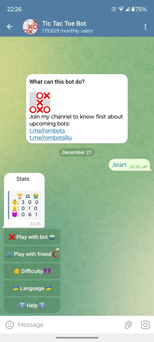 Tic Tac Toe Bot preview 1