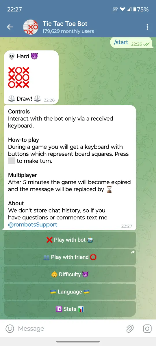 Tic Tac Toe Bot preview 3